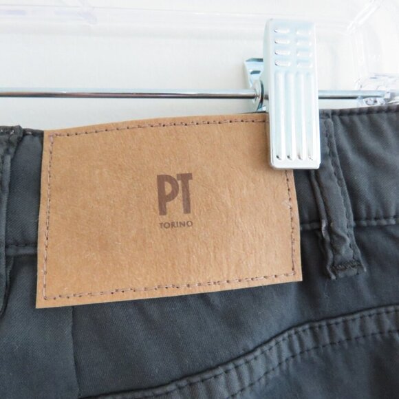 PT TORINO Jazz Stretch Cotton Chino Pants in Gray Golf Minimalist Luxury - Picture 8 of 13